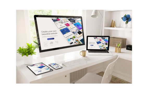 Illustration of a man touching a large check icon